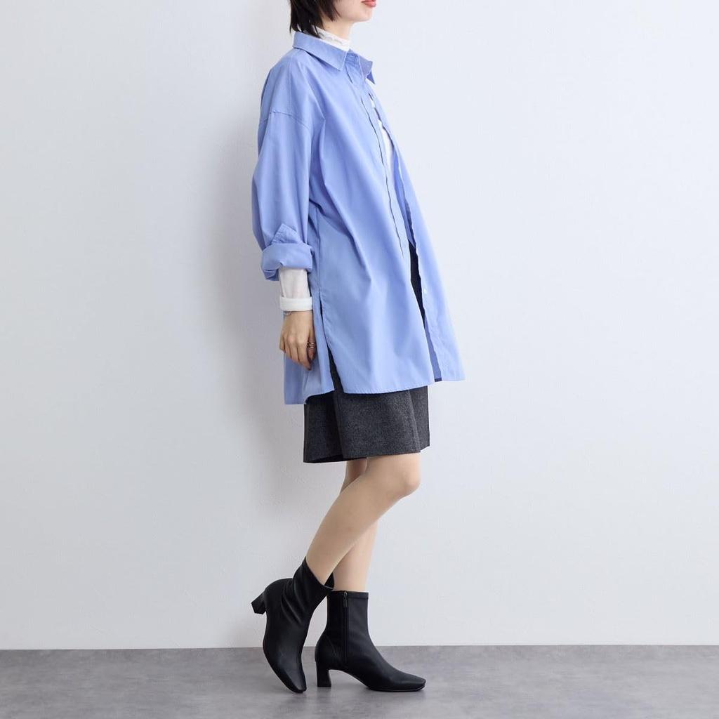 Модифицированный каблук овечья кожа стрейч черный 225 HIMIKO/5см ботинки/641404