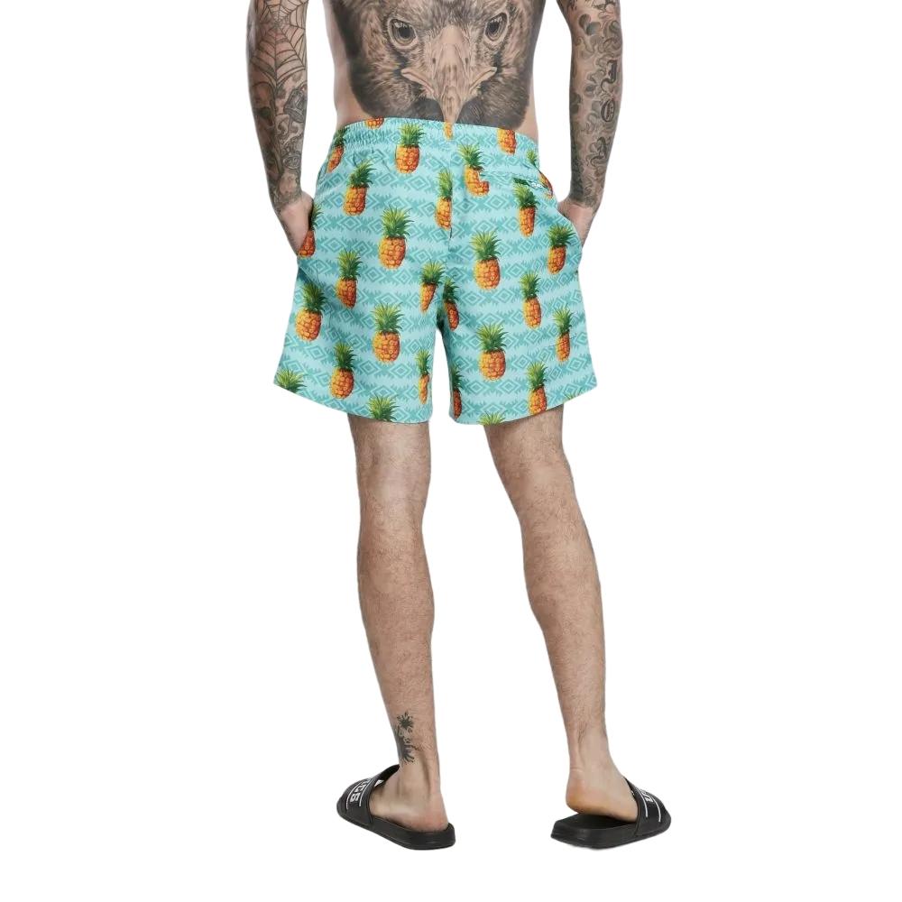 Urban Classics Mens Pineapple Swim Shorts