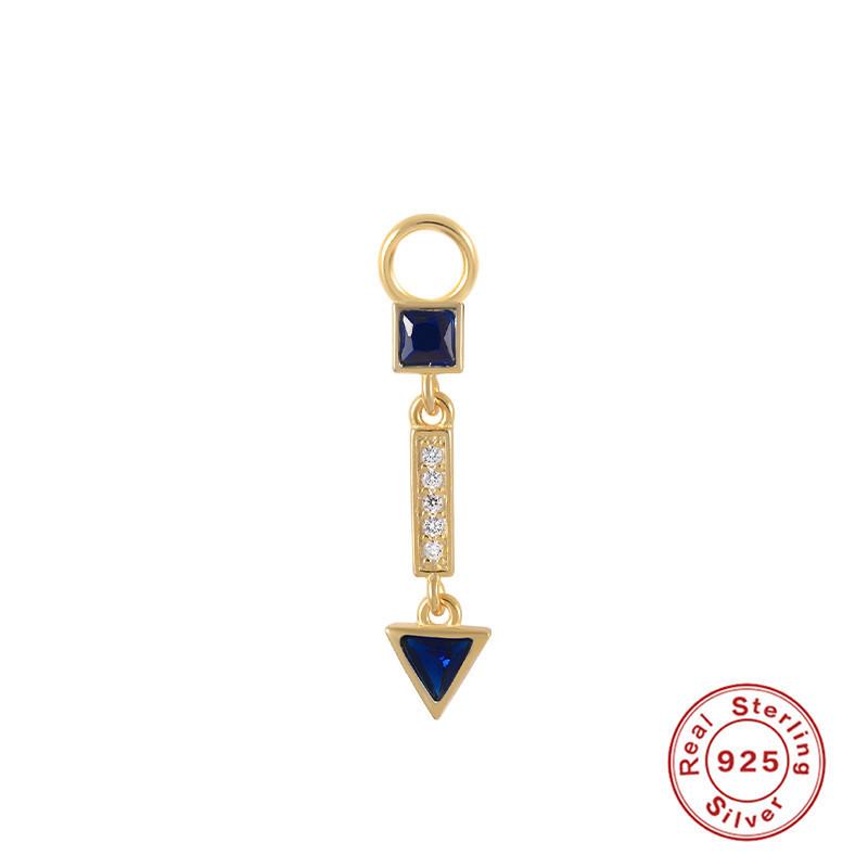 Серьги-шармы из стерлингового серебра S925, подвеска-шарм, серьги-подвески, аксессуары для серег, серьги для работы, подвеска-серьга, женские
