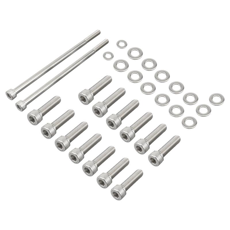 For GM LS Stainless Steel Oil Pan Bolt Kit Set, for LSX LS2 LS3 LS6 LS7 4.8 5.3 6.0 6.2L, for LM7 LR4 LQ4 LS6 L59 LQ9 LM4 L33