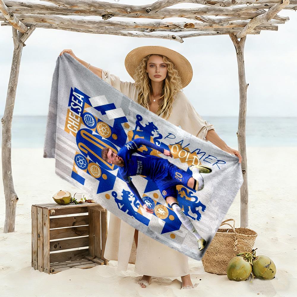 Chelsea Fc Football Player Beach Towel High Absorbency Quick-Dry Comfortable Lightweight