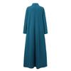 Женский мусульманский кафтан с длинным рукавом одноцветный