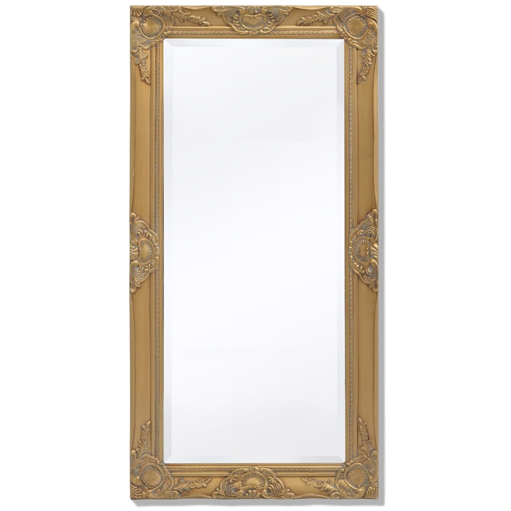 Vidaxl Lustro Ścienne W Stylu Barokowym 100X50 Cm, Złote