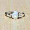 Opal Gemstone Rings: Fashionable European and American Couple Rings for Women