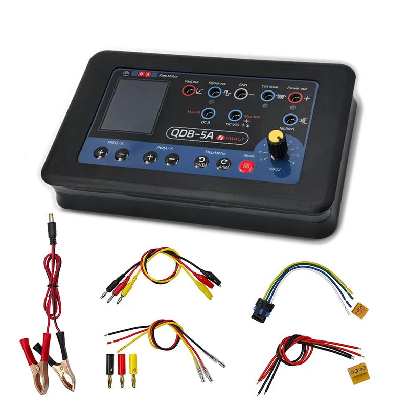 QDB 5A Automotive Actuator Drive Tester Support Oscilloscope Multimeter Stepper Motor Ignition Coil and PWM Signal Drive Tester
