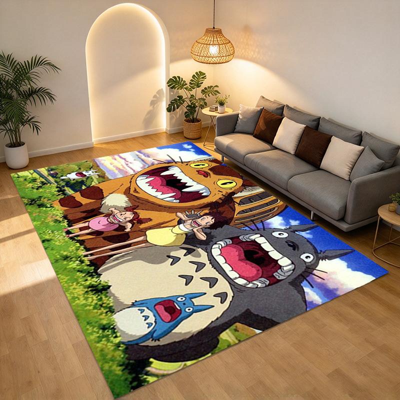 Neighbor Totoro Carpet Rug for Bedroom Living Room Home Sofa Decoration,Office Home Decor Game Large Decor Floor Mat