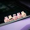 Cute Car Window, Canvas Cartoon Plush Toy, Surrounding Car Window Glass, Luggage Compartment, Computer Decoration Sticker
