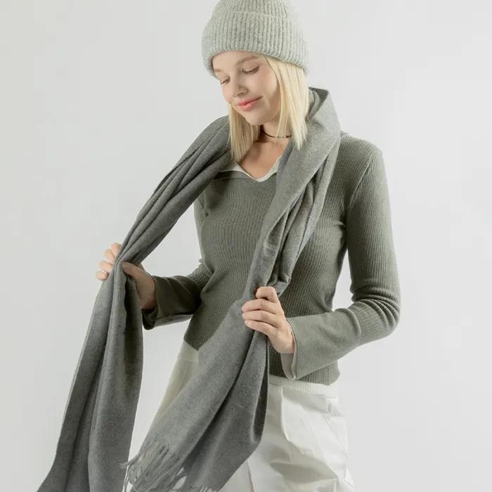 Hygge Wool Scarf Grey