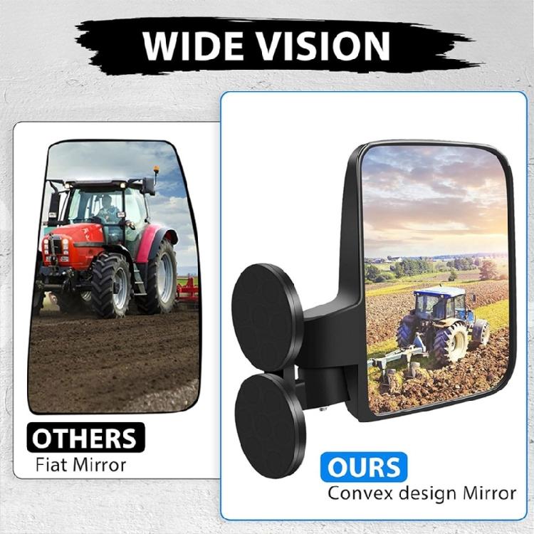 Регулируемое зеркало заднего вида Замена боковых зеркал для гольф-кара с винтами Прокладка Магнитные боковые зеркала Простая установка