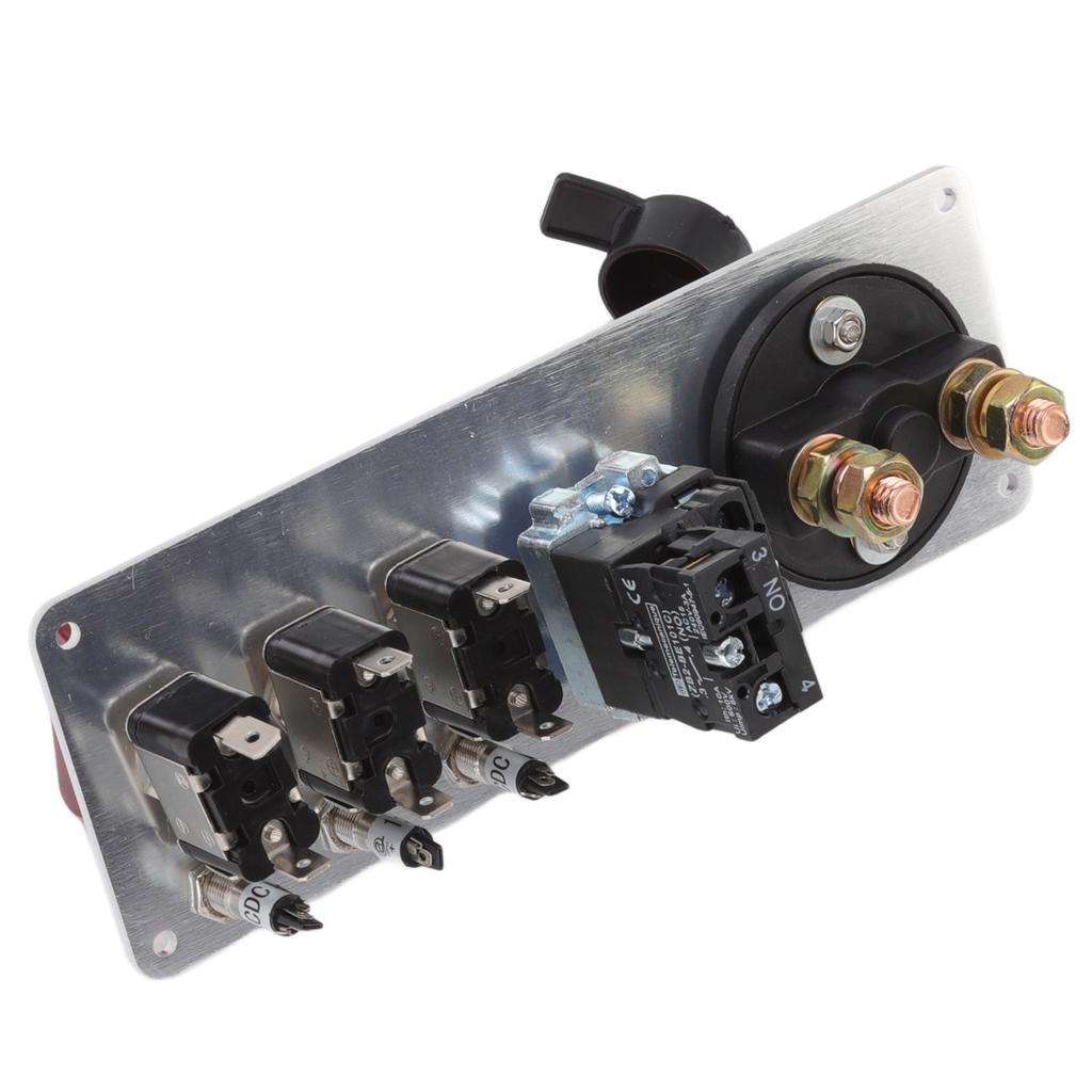 5-в-1 12В Светодиодная панель с тумблерами и кнопкой запуска двигателя для гоночного автомобиля, фургона, грузовика