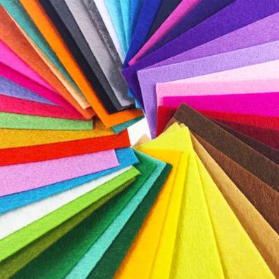 40 шт. Листы фетра 40 цветов, Разноцветные, Нетканые, Квадраты для поделок DIY, Флисовая ткань, Фетр для шитья.