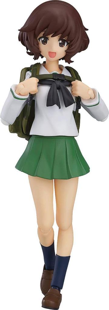 Figma Girls Panzer Movie Юкари Акияма Униформа окрашенная подвижная фигурка и вер. Немасштабируемый АБС и ПВХ