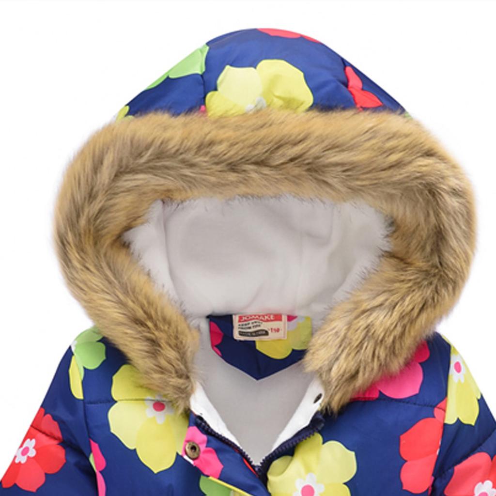 Детская стеганая куртка для мальчиков и девочек, модная стеганая куртка с капюшоном и длинным воротником из мультфильма для больших мальчиков