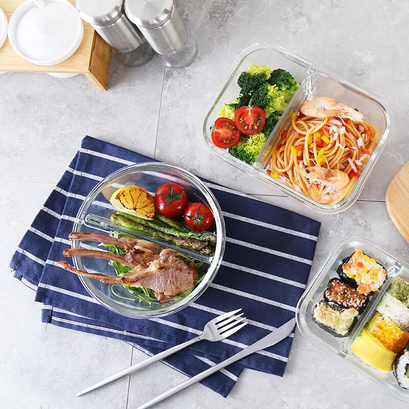Lock&Lock Divided Heat-Resistant Glass Food Container