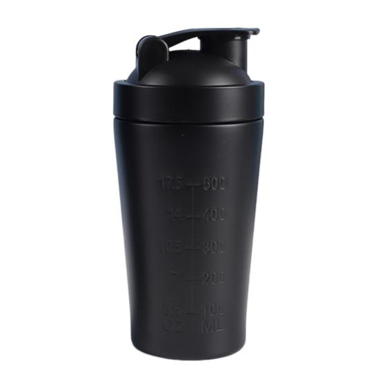Чашка-шейкер для протеина из нержавеющей стали, бутылка для шейков для фитнеса в зале, 500 мл/750 мл, портативная