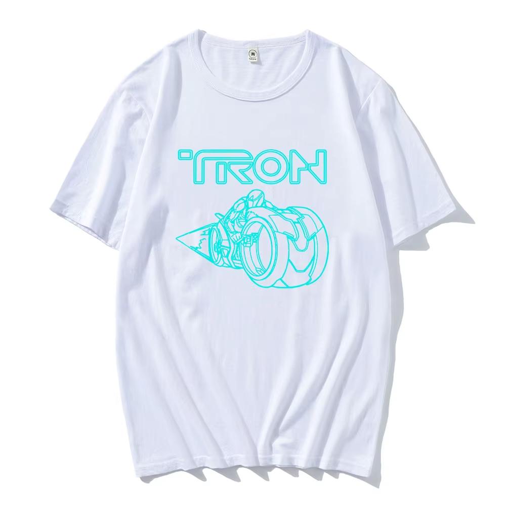 Tron Ares Tshirts Rock Band Nine Inch Nails Tshirt Cotton Short Sleeve Loose Male Tees Unisex Streetwear Film Graphic Print Top