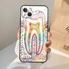 dentist tooth pattern Phone Case For iPhone 18 17 Air 16 15 14 11 12 13 Pro Max 12 13 mini 15 16 Plus 16e Cover Coque
