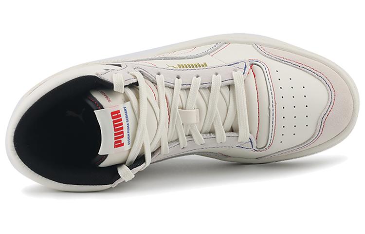 Men's Sneakers PUMA Ralph Sampson Mid Panorama 'Creamwhite Black Red'