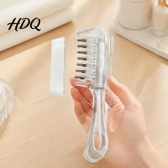 Professional Scalp Massage Tool 1/2Pcs Oil Applicator Comb with Roller Ball Minoxidil for Nourishing Hair Growth Dust Cover Ball Massager