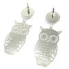 Les Trésors De Lily [M8064] - Silver Black 'Carmen' Earrings (nice)