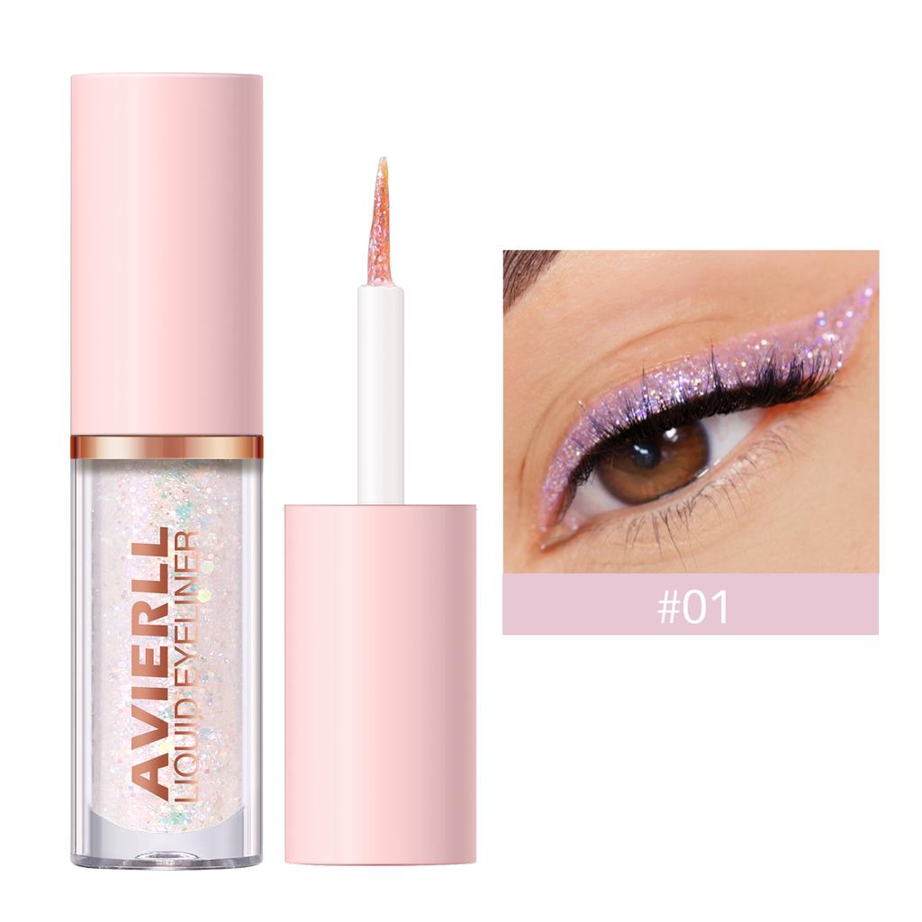10-цветная сверкающая жидкая подводка для глаз Sparkle Dazzling Eyeshadow Liquid Pearl Brightens Eyeshadow Fine