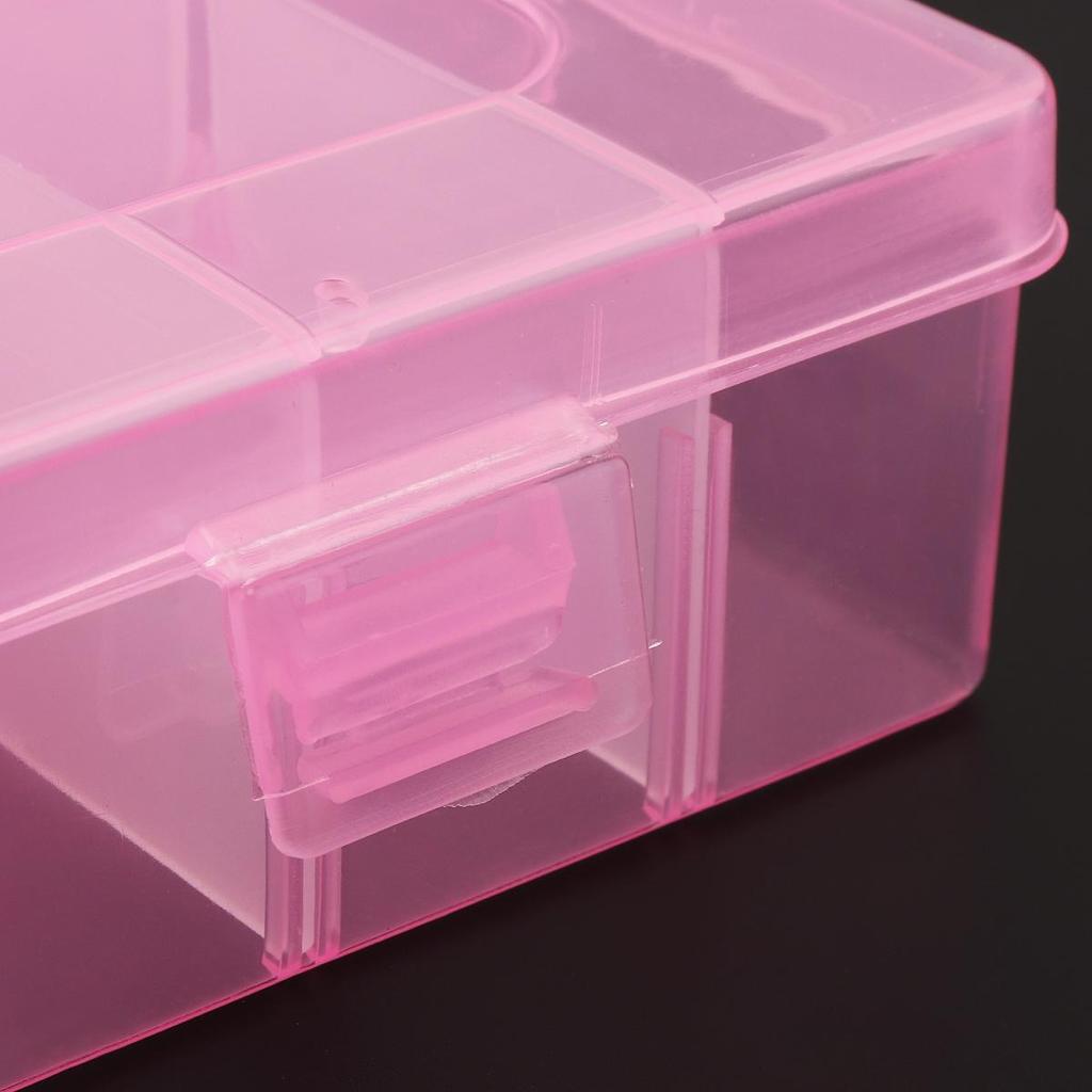 24 Slots PP Removable Organizer Container Storage Box for Jewelry Rings Nail Art Tool Craft Beads