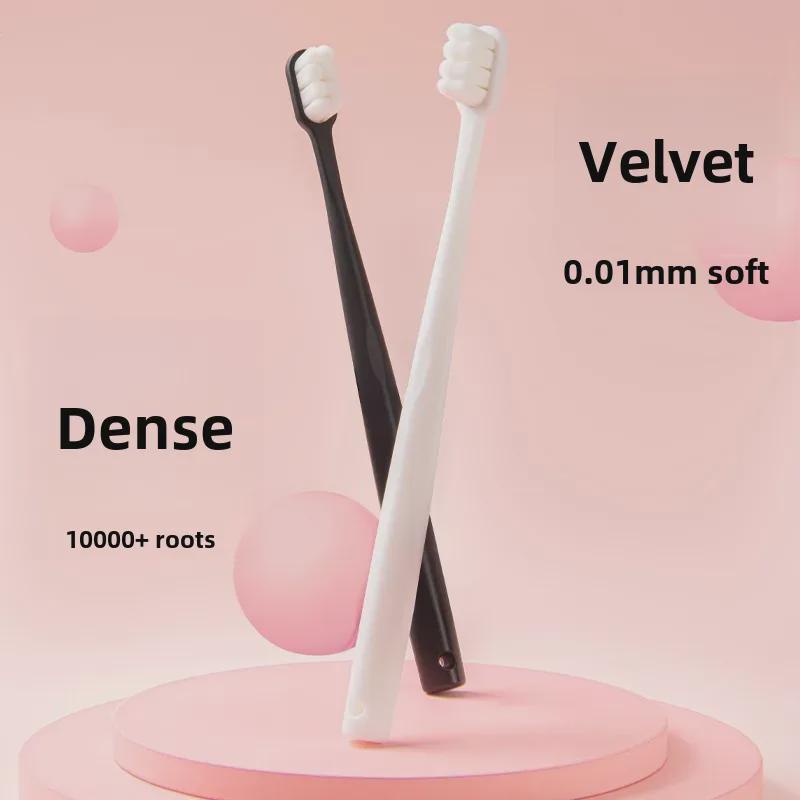 Набор мягких зубных щеток Cherry Blossom - упаковка из двух штук для защиты десен взрослых, для использования дома и в дороге