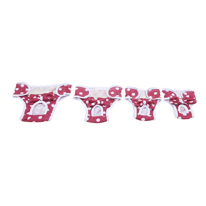 Cute Pet Dog Physiological Pants Washable Dog Diapers Reusable Female Dog Sanitary Panties Dogs Cats Pet Supplies