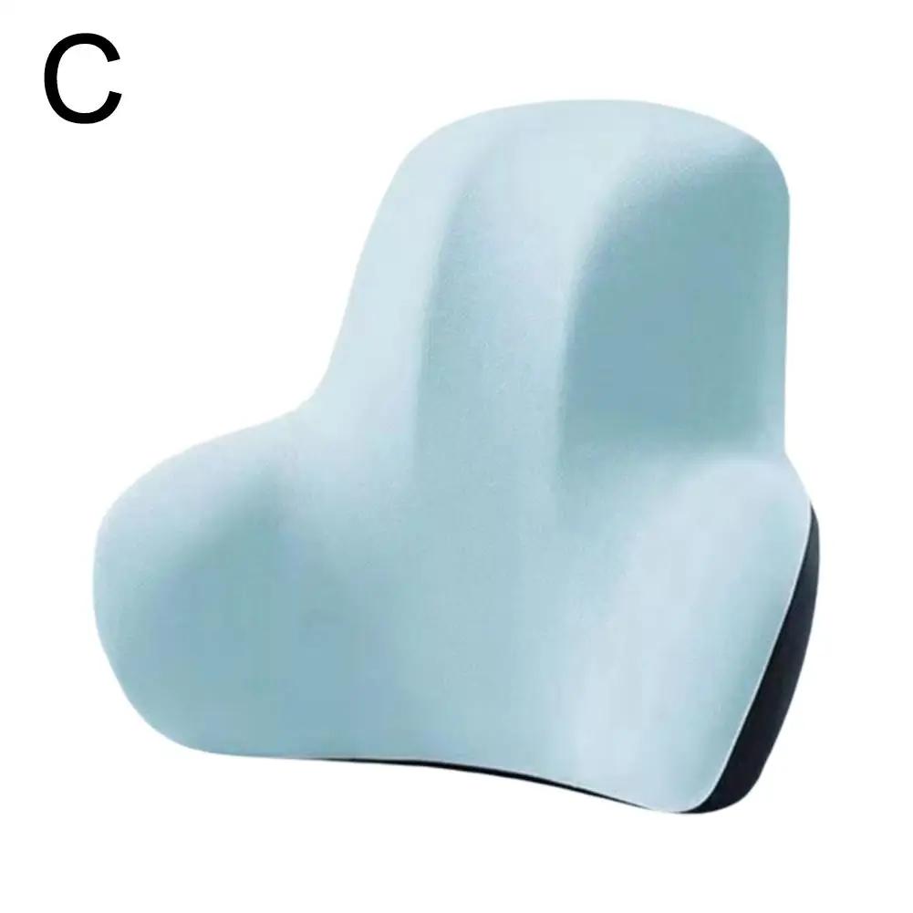 Universal Memory Foam Car Neck Pillow Protect Lumbar Back Car Cushion Headrest Car Relieve Stress Seat Support Breathable P P9Q0