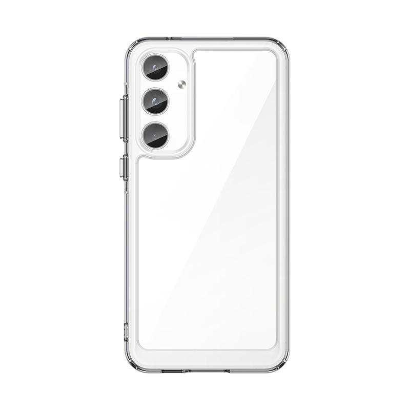 Для Samsung Galaxy A55 чехол роскошный прозрачный силиконовый чехол Samsung A55 чехол бампер TPU защитный чехол для телефона Galaxy A55 чехол