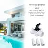 Pool Pump Hose Connector 3 Way Valves Diverter Valves Pool Management Part Pool Replacement Valves for Pool Vacuum Hoses