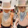 Fringed Rhinestones Bandanas Hiphop Neck Scarf Western Cowgirl Costume Headscarf Women Music Festival Headwrap Dress Up