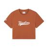 New MLB SS24 T Shirt Women's Light Brown 3FTSV1243-50BRL