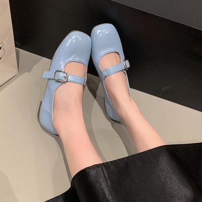 Модные Горячие Продажи Обувь Женская 2025 Повседневные Женские Кроссовки Мягкие Универсальные Туфли-лодочки с Мелким Вырезом и Круглым Носком в Французском Стиле Летние Мэри Джейн