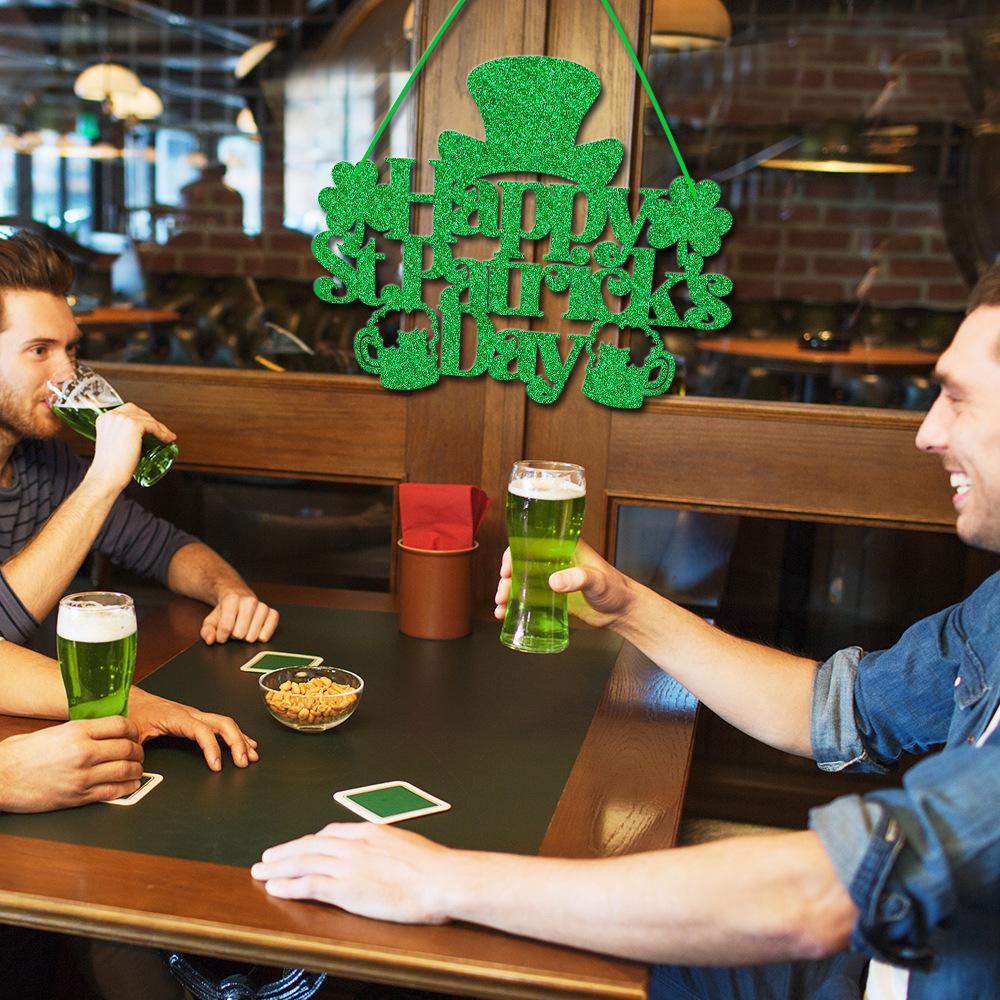 С Днем Святого Патрика, приветственный знак на дверь, украшения, деревянный знак на День Святого Патрика, висящий 2025