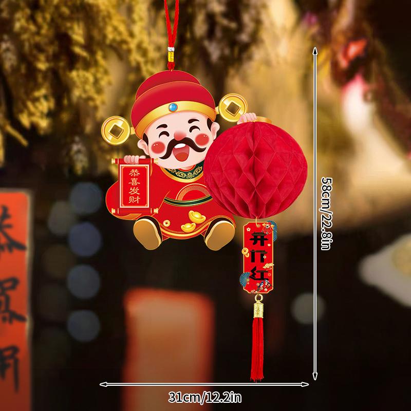 Украшения в виде фонарика на год змеи, креативный красный бумажный фонарь, подвеска, китайская новогодняя атмосфера, домашний декор, украшение для новогодней вечеринки