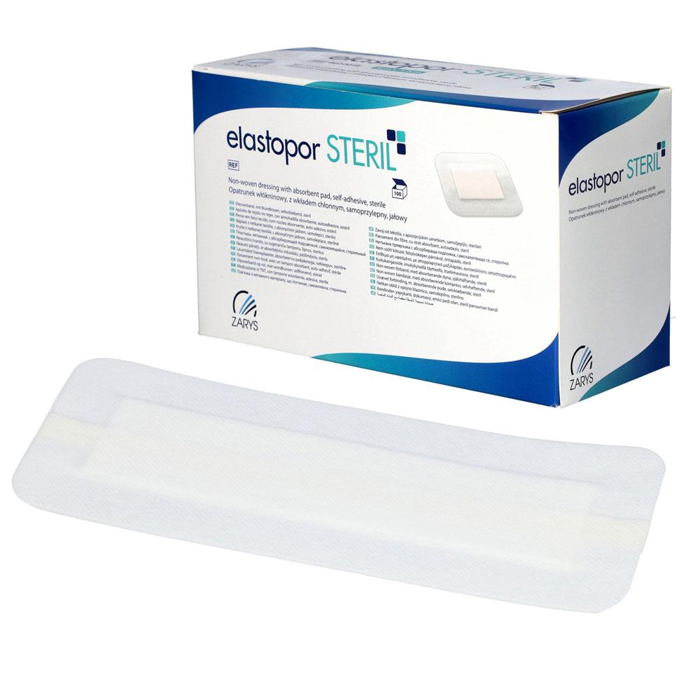Elastopor Steril Nonwoven Dressing 10cm x 25cm Self-Adhesive With Absorbent Pad 25 Pcs