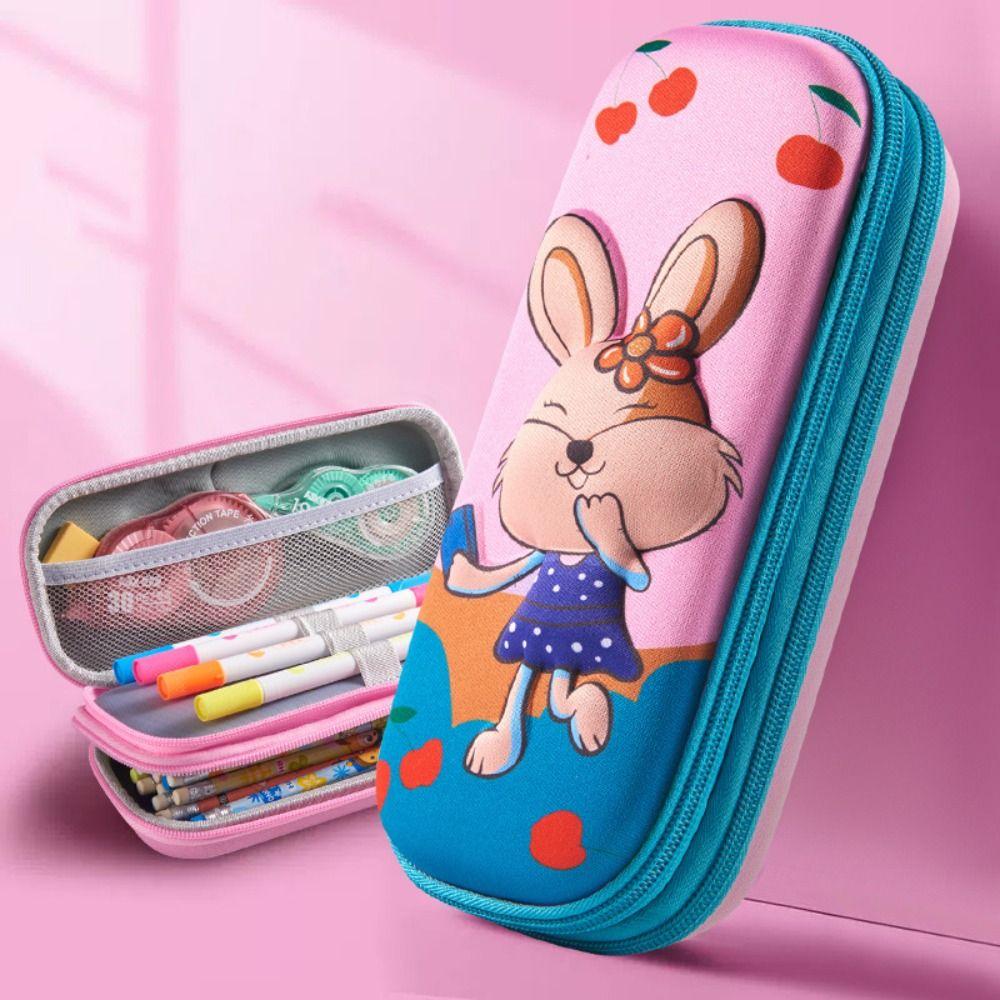 Double-layer Pen Box 3D Pen Bag Portable Stationery Organizer  Girls Boys