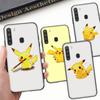 PK19 Little Cute Pikachu Black Sofe Case for Samsung Note 20 Lite S24 Ultra S23 A03 A05 A06 A11 A71 A15 A16 A13 A24 A25 A33 A52 A53 A50 M55 M35 Plus