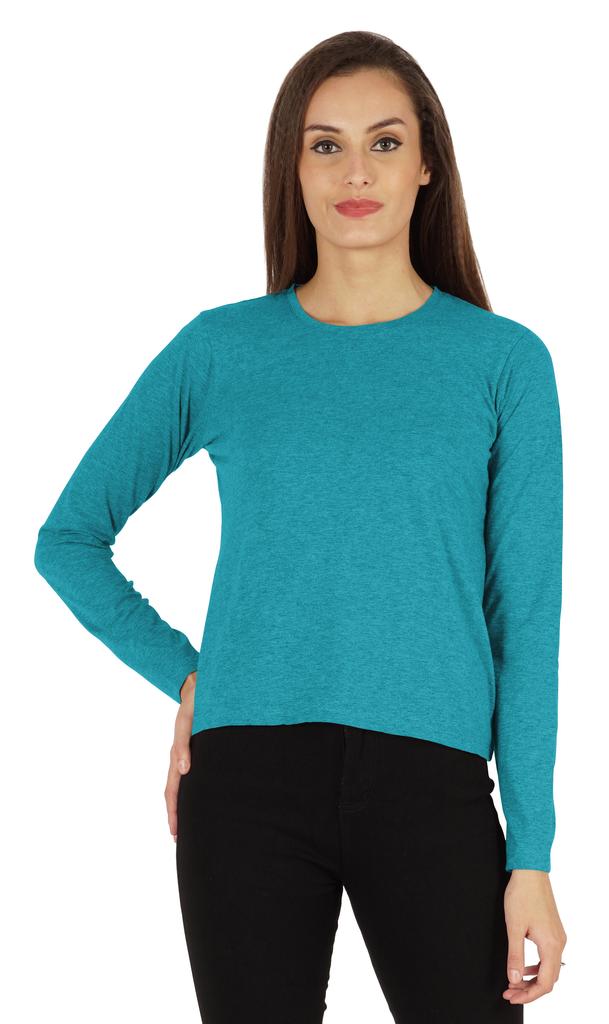 Inkmeso Perfect Long Sleeves T-shirt For Women Casual Regular Fit Basic Solid Everyday Tee