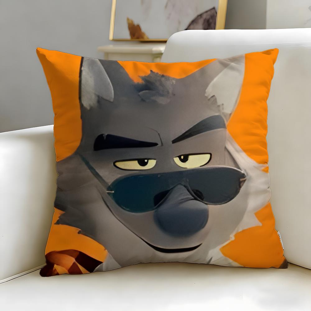 Популярный мультфильм «Плохие парни» Наволочка Мягкая и Легко стирающаяся – Универсальная для Дивана, Кровати, Путешествий и Офиса