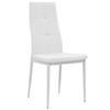VidaXL 6x Chaise de Salle à Manger Cuir Artificiel Blanc Chaises de Cuisine 275436