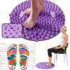 Magnetic Foot Yoga Massage Acupressure Board Mat Walking Pressure Board Feet Stone Pad Fatigue Acupoint Relaxation Promote Blood
