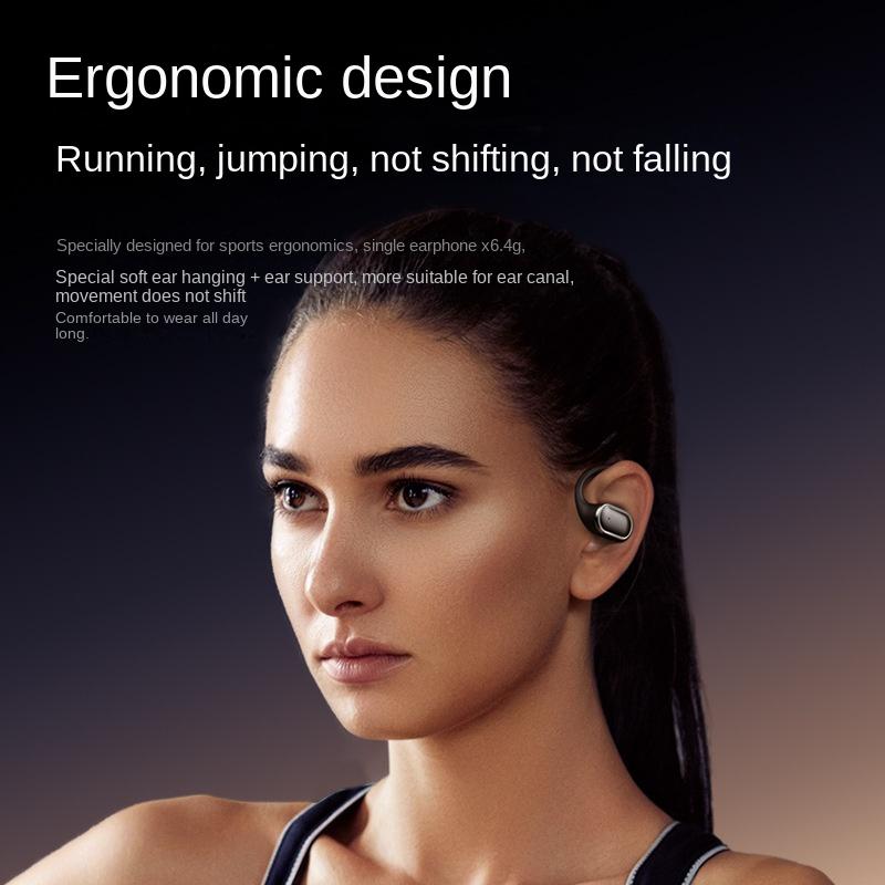 Новая подвесная Bluetooth-гарнитура с передачей газа ушного типа не влияет на движение уха. Сверхдлительный срок службы батареи. Беспроводные наушники с шумоподавлением ENC.