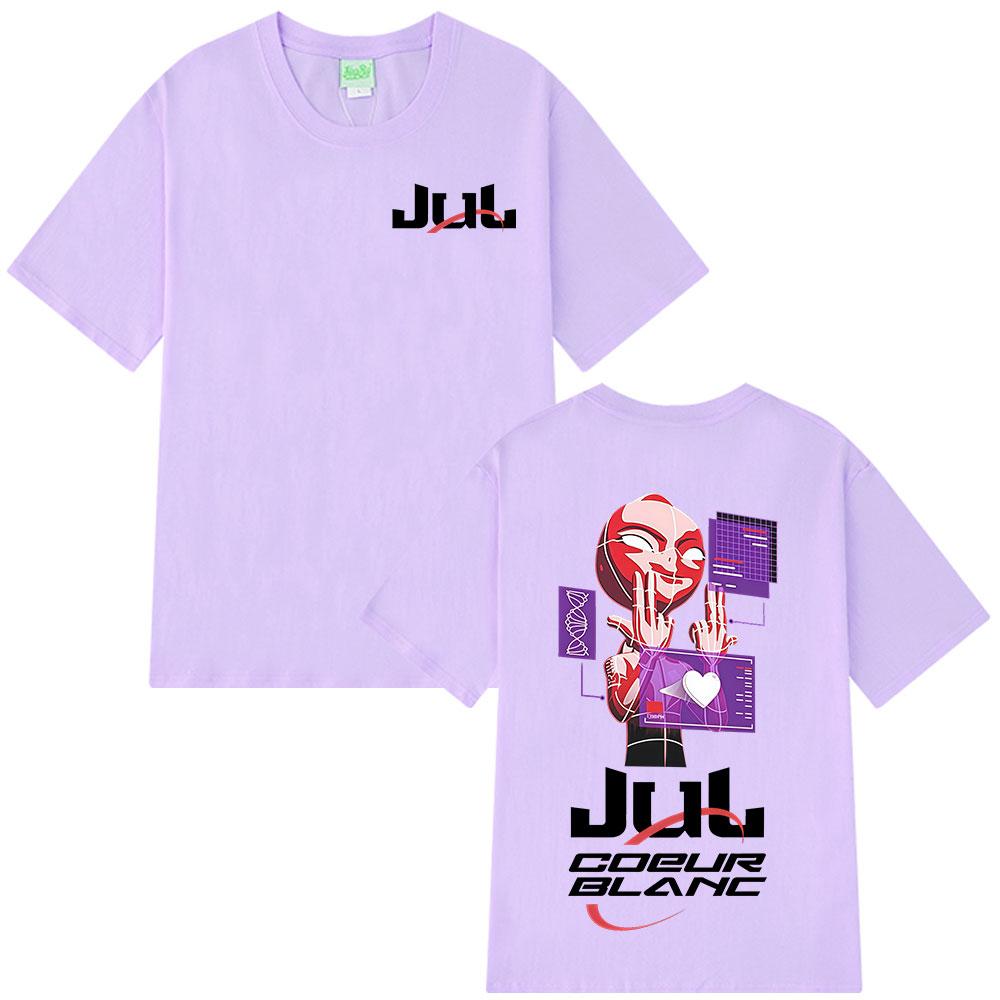 Rapper Jul Merch T Shirt Unisex Women Clothing Fashion Hip Hop T-shirt Summer Casual Cotton Short Sleeve Oversized O-Neck T-shirts