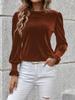 2024 Autumn/Winter Women's Velvet Long-Sleeve Top