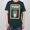 Puma Дышащая повседневная футболка с крупным принтом и коротким рукавом, мужские топы, зеленый цвет 757504-18