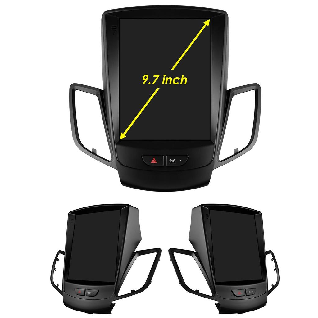 OSSURET 9,7-дюймовый экран QLED 2din Android автомобильный радиоприемник мультимедиа видеоплеер для Ford Fiesta 2009 - 2017 GPS Navi Carplay Auto 4G LTE RDS AI Bluetooth