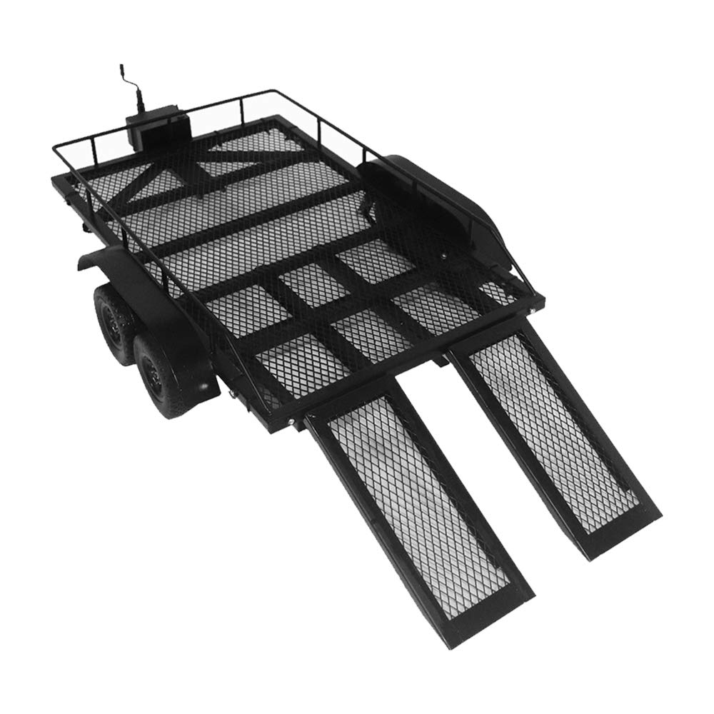 Goolsky Heavy Duty Large Trailer Cargo Transporter Metal Kit 110 Scale for TRAXXAS HSP Redcat RC4WD Tamiya Axial SCX10 D90 HPI RC Crawler Car DIY