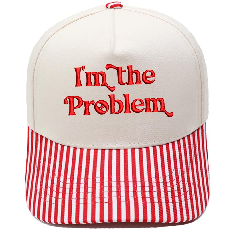 I'm the Problem Fun Embroidery Color Matching Truck Driver Hat Men's and Women's Casual Shade Baseball Cap